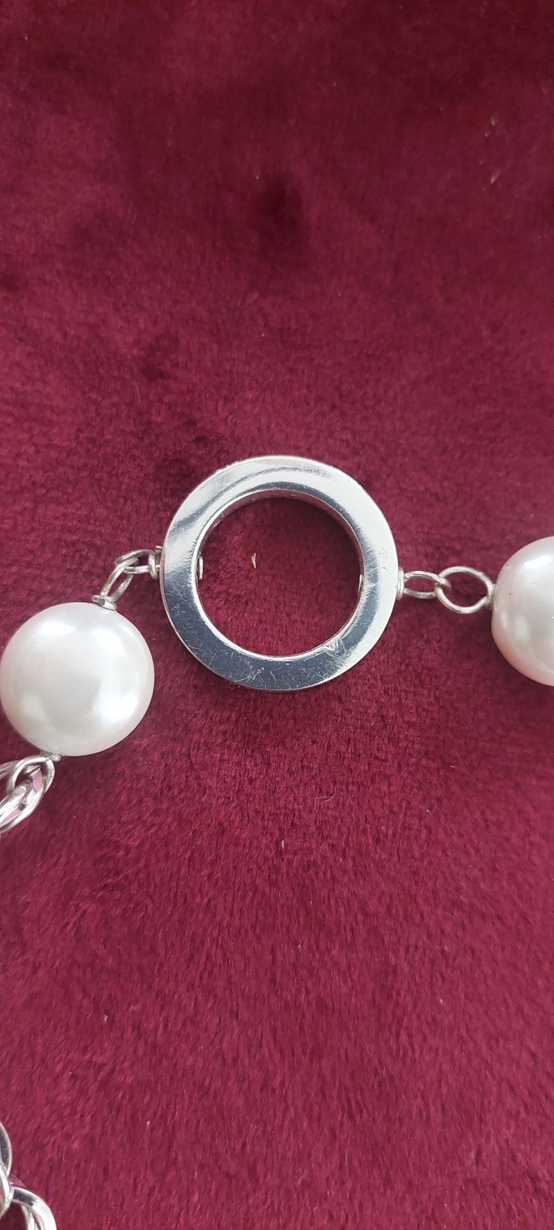 Prachtige SNÖ OF SWEDEN zilveren armband met parels – Zeer goede staat – photo 7